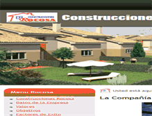 Tablet Screenshot of construccionesrocosa.com